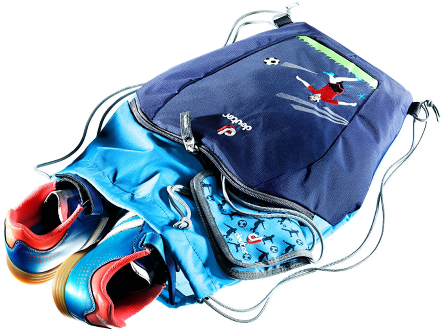 Deuter School OneTwo Set - Sneaker Bag, 5-teilig navy-soccer