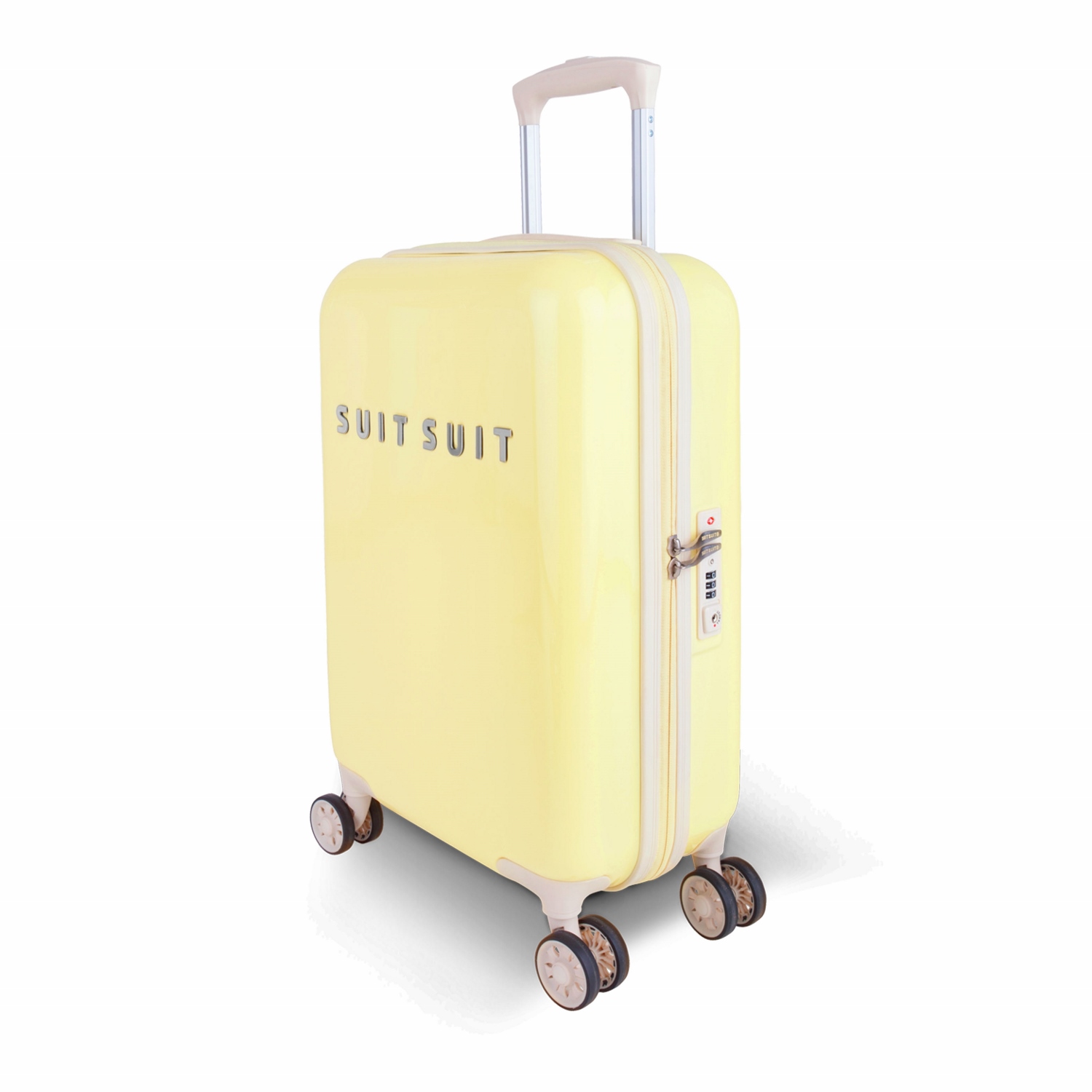 SuitSuit Fabulous Fifties Trolley 55 cm 4-Rollen-Trolley + Gratis Kulturtasche Mango Cream SuitSuit Fabulous Fifties Trolley 55 cm 4-Rollen-Trolley + Gratis Kulturtasche Mango Cream