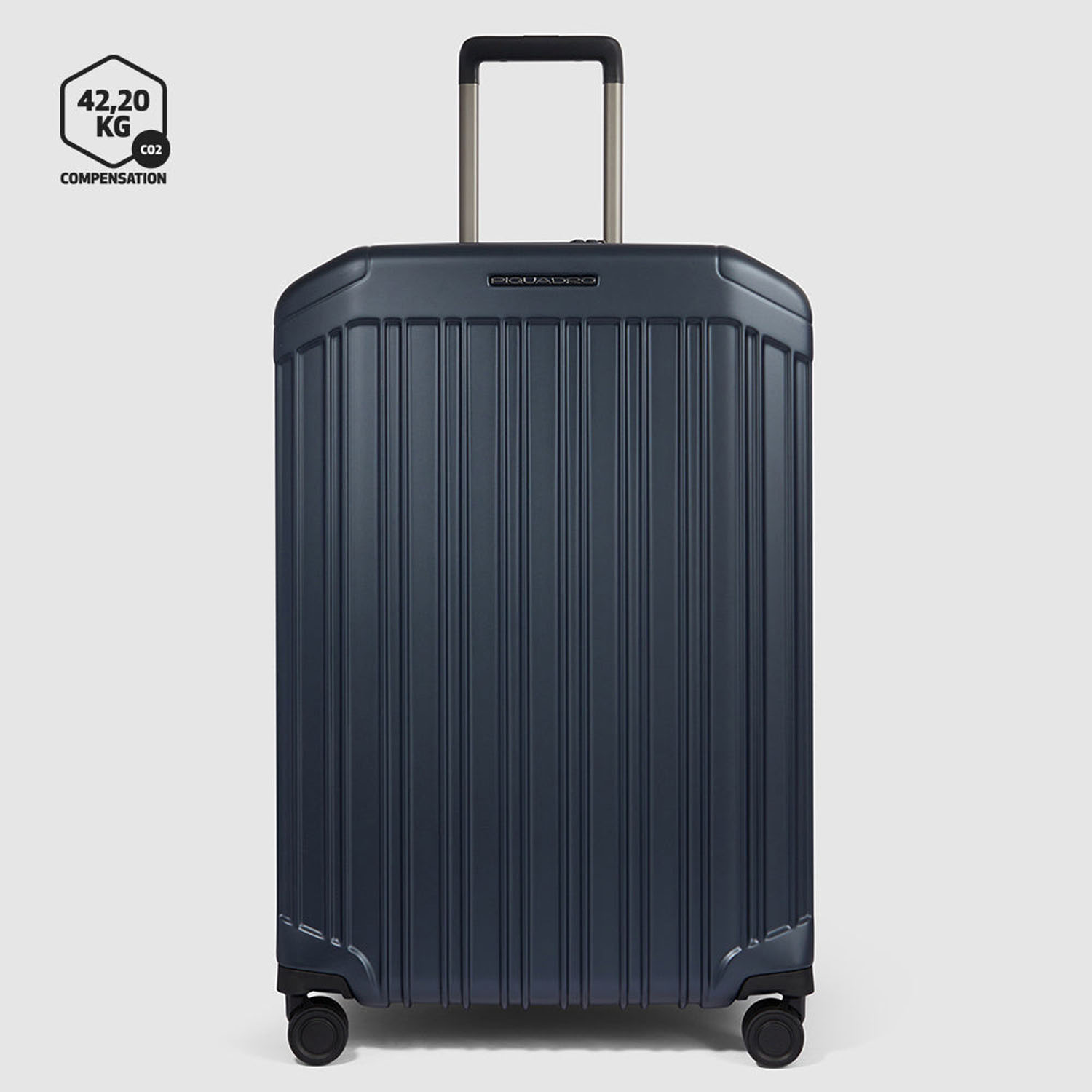 Piquadro PQ Light Großer Trolley Koffer mit 4-Rollen, erweiterbar4 Rollen Mattblau Piquadro PQ Light Großer Trolley Koffer mit 4-Rollen, erweiterbar4 Rollen Mattblau