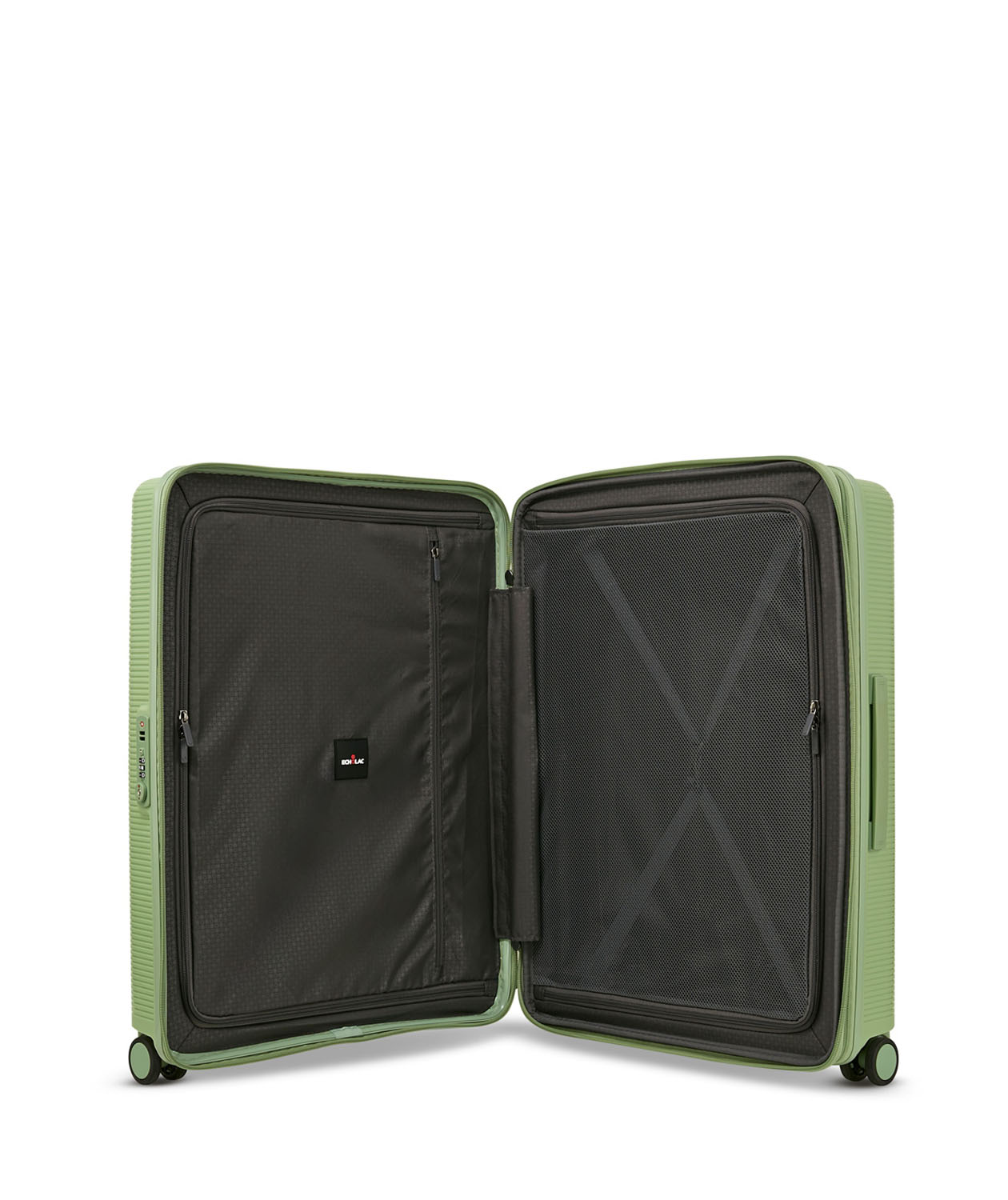 ECHOLAC Forza Koffer L 4-Rollen, erweiterbar Green