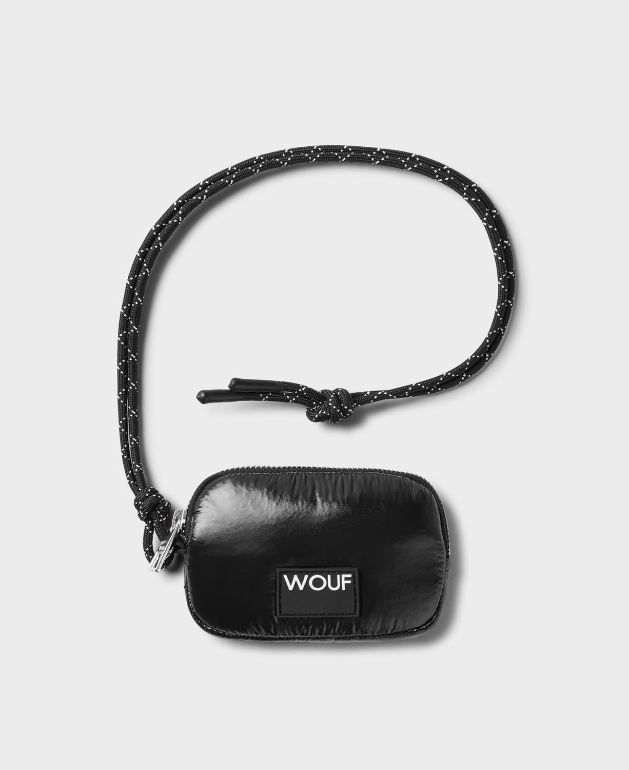Wouf Quilted Collection Crossbody Coin Purse -Glossy Wouf Quilted Collection Crossbody Coin Purse -Glossy