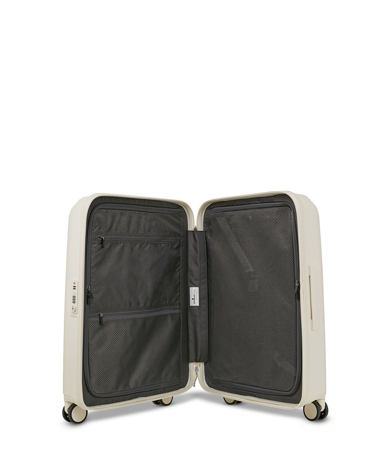 ECHOLAC Panda Koffer S 4-Rollen Ivory White