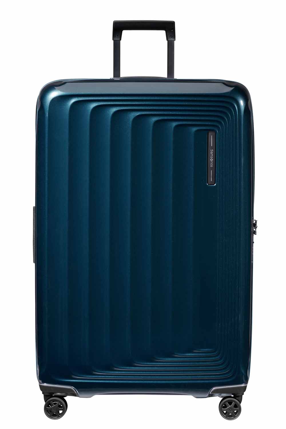 Samsonite Nuon Trolley mit 4 Rollen erweiterbar 81cm + GRATIS HOTELGUTSCHEIN Metallic Dark Blue