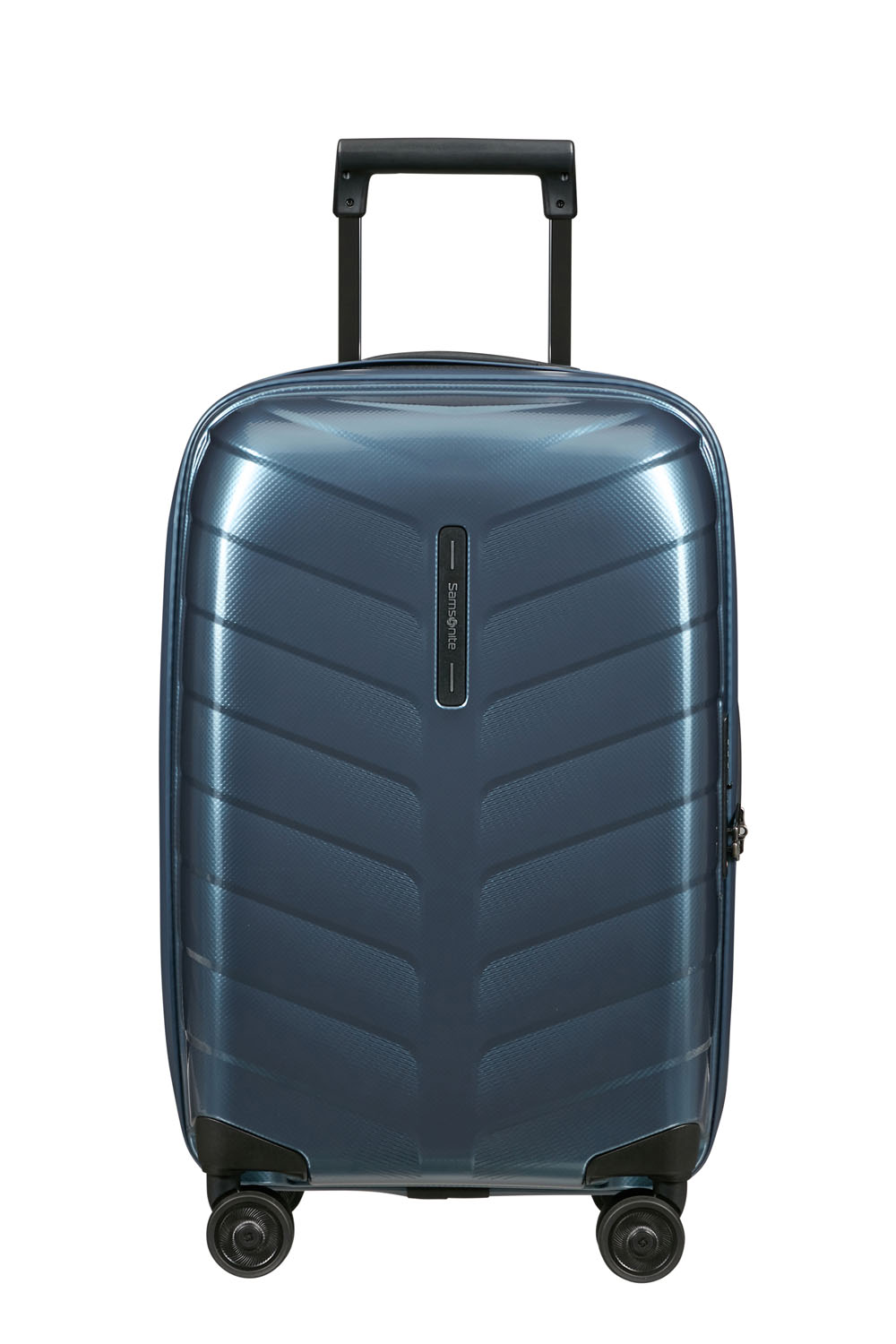 Samsonite Attrix Trolley mit 4 Rollen erweiterbar 55cm (23/26cm) Steel Blue