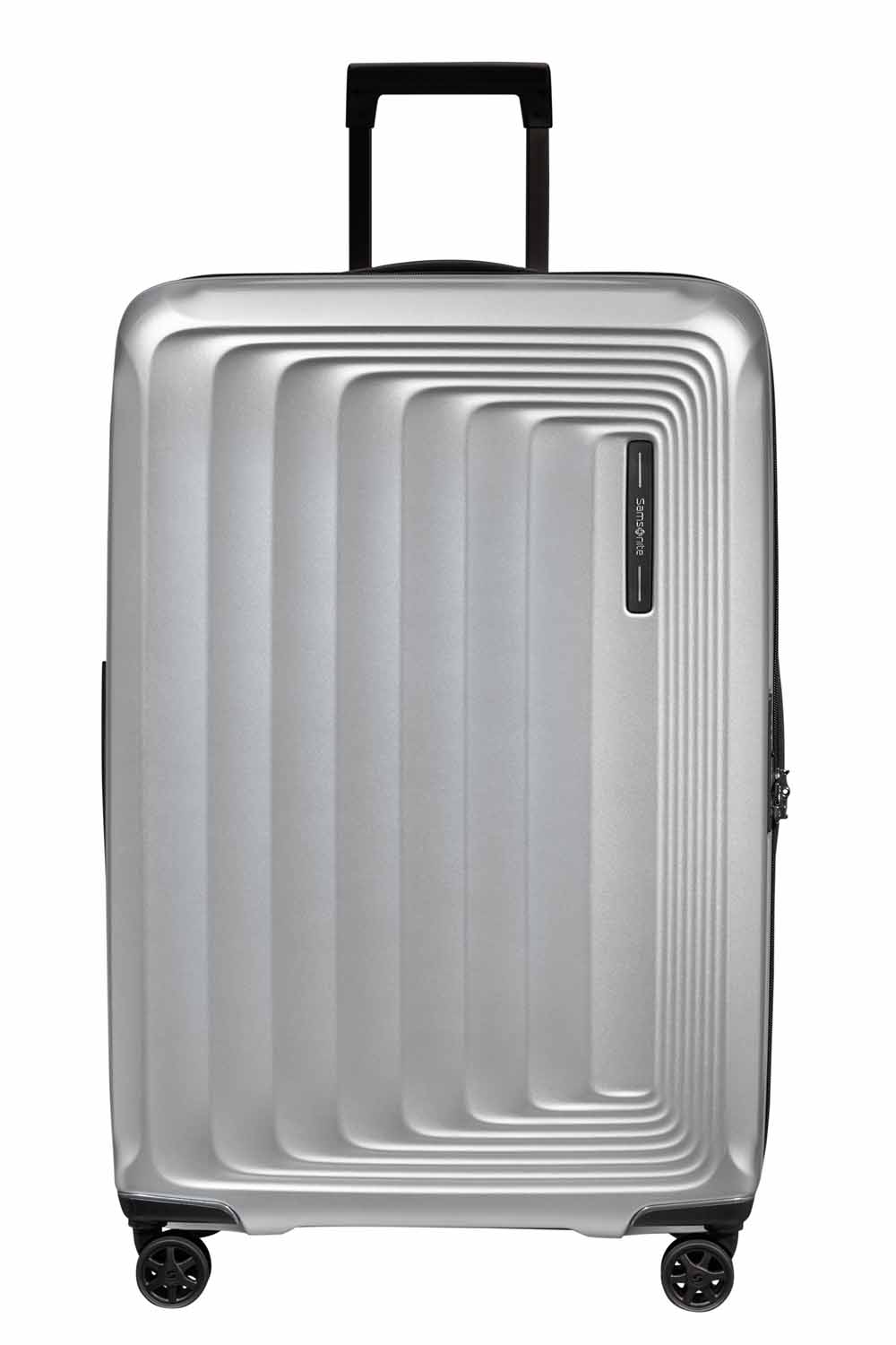 Samsonite Nuon Trolley mit 4 Rollen erweiterbar 75cm + GRATIS HOTELGUTSCHEIN Matt Silver