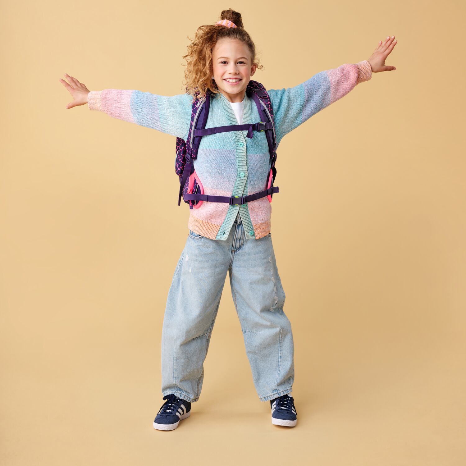 ergobag maxi LUMI Edition 6-teiliges Schulrucksack-Set 2025 PerlentauchBär