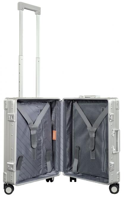 Aleon Business Traveler Slim International Carry-On 21" mit Front Flap Silber Aleon Business Traveler Slim International Carry-On 21" mit Front Flap Silber