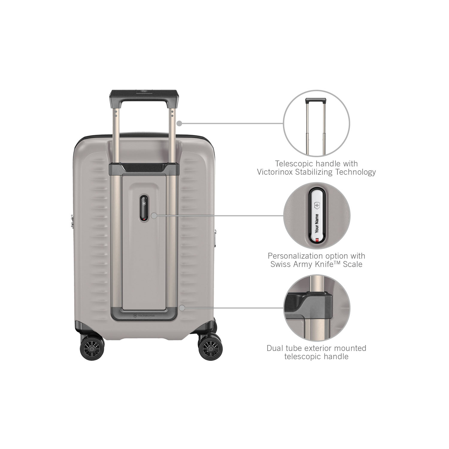 Victorinox Airox Advanced Frequent Flyer Carry-On, erweiterbar Stone White Victorinox Airox Advanced Frequent Flyer Carry-On, erweiterbar Stone White