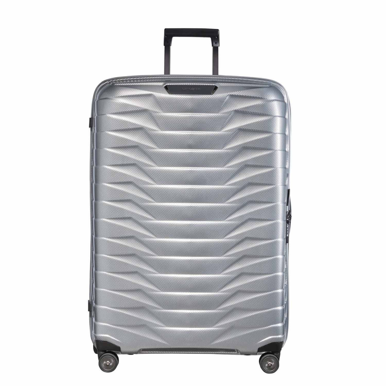 Samsonite Proxis Trolley mit 4 Rollen 81cm + GRATIS HOTELGUTSCHEIN Silber