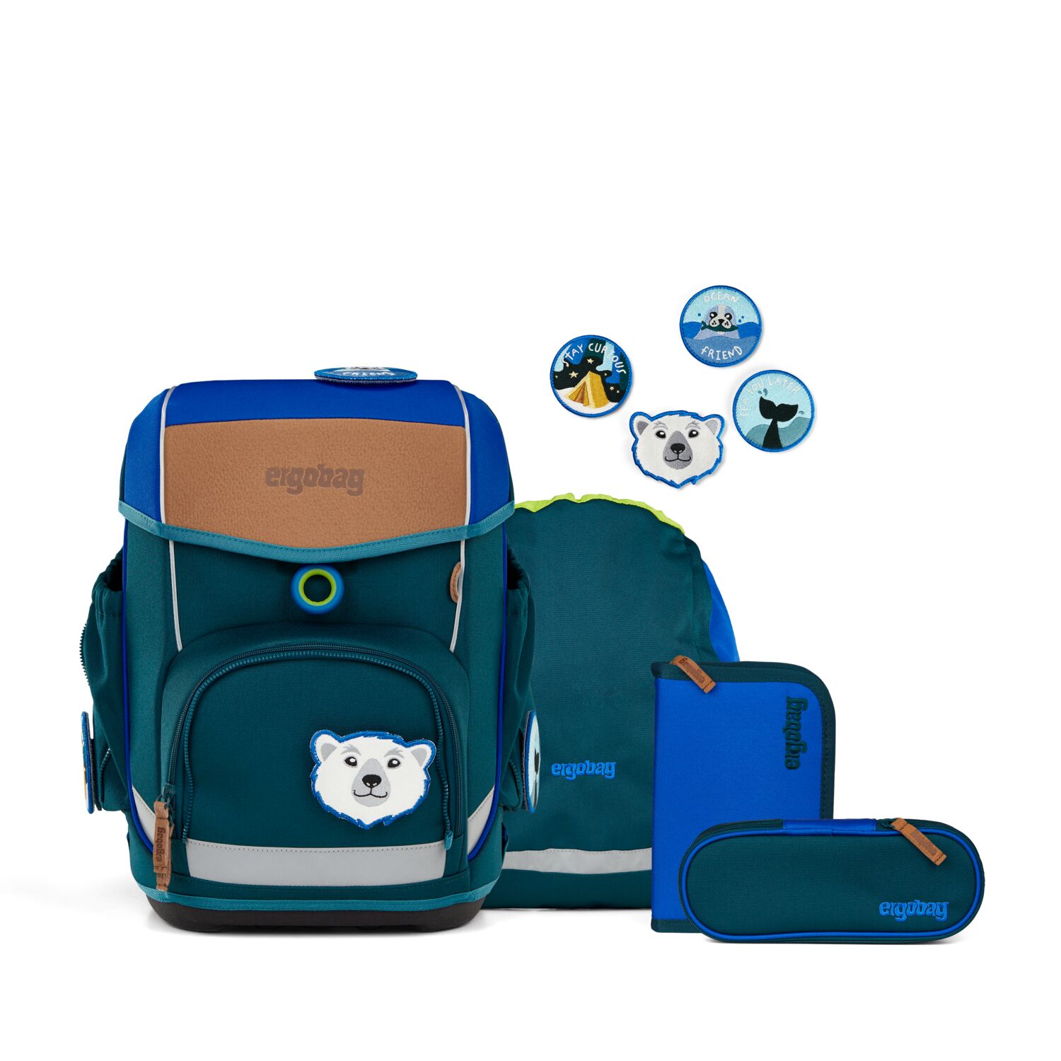 ergobag cubo ECO HERO 5-teiliges Set, Next Nature Special Edition ArktisforschBär