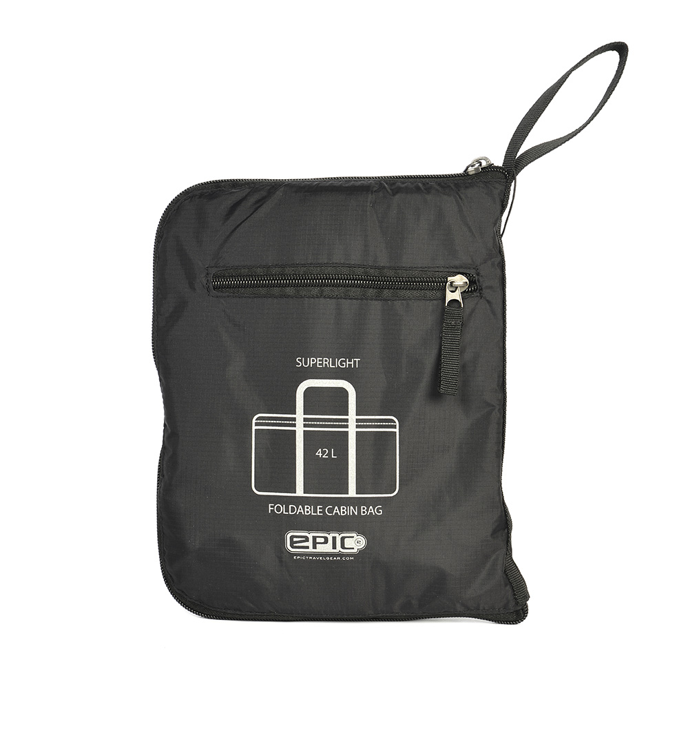 epic Essentials Foldable Superlight Cabin Bag Schwarz epic Essentials Foldable Superlight Cabin Bag Schwarz