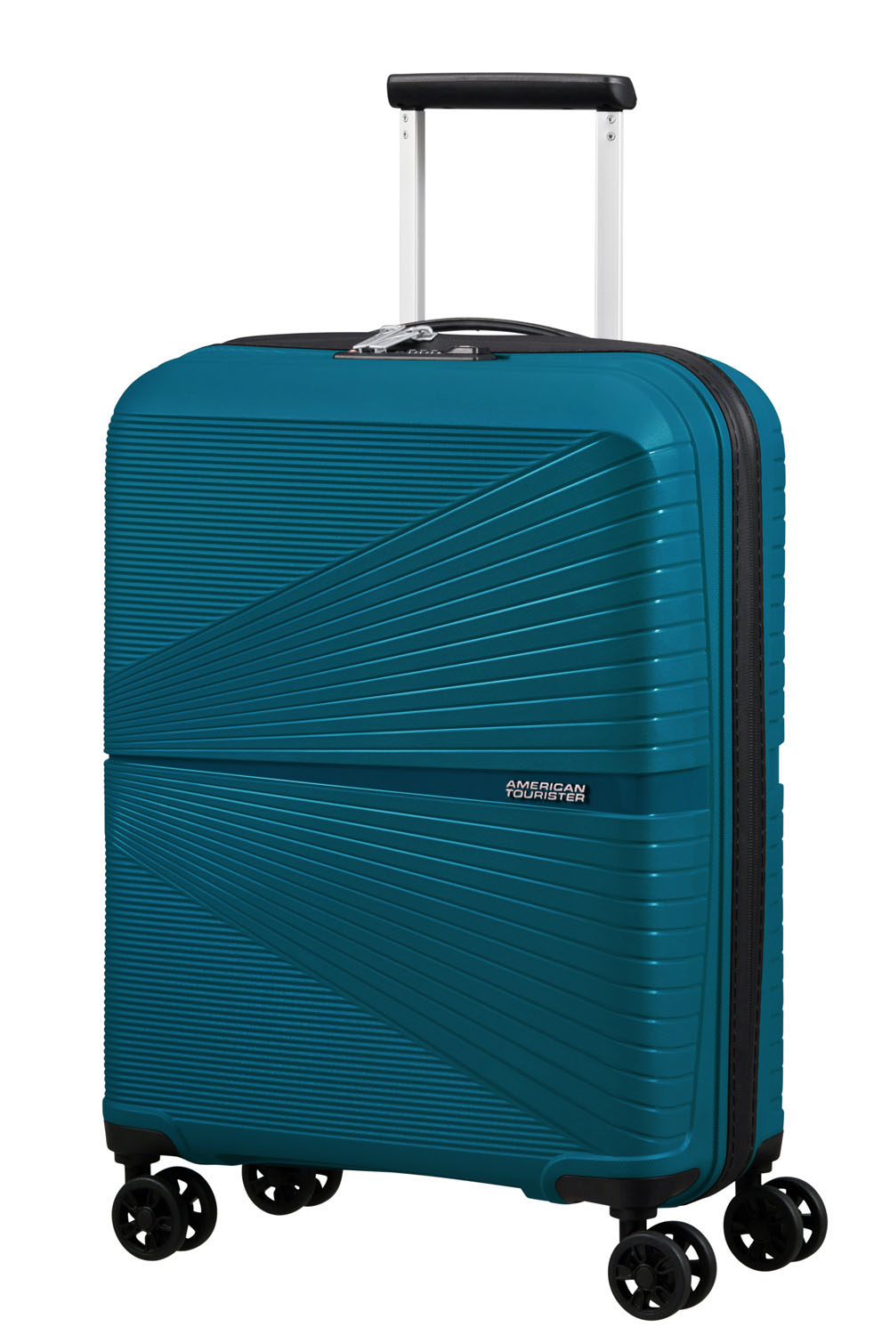 American Tourister Airconic Handgepäck Trolley 55cm mit 4 Rollen + GRATIS HOTELGUTSCHEIN Deep Ocean