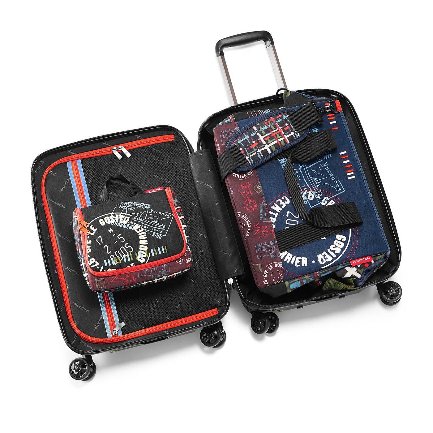 Reisenthel travelling travelset - boardcase, allrounder m, toiletbag special edition stamps Reisenthel travelling travelset - boardcase, allrounder m, toiletbag special edition stamps