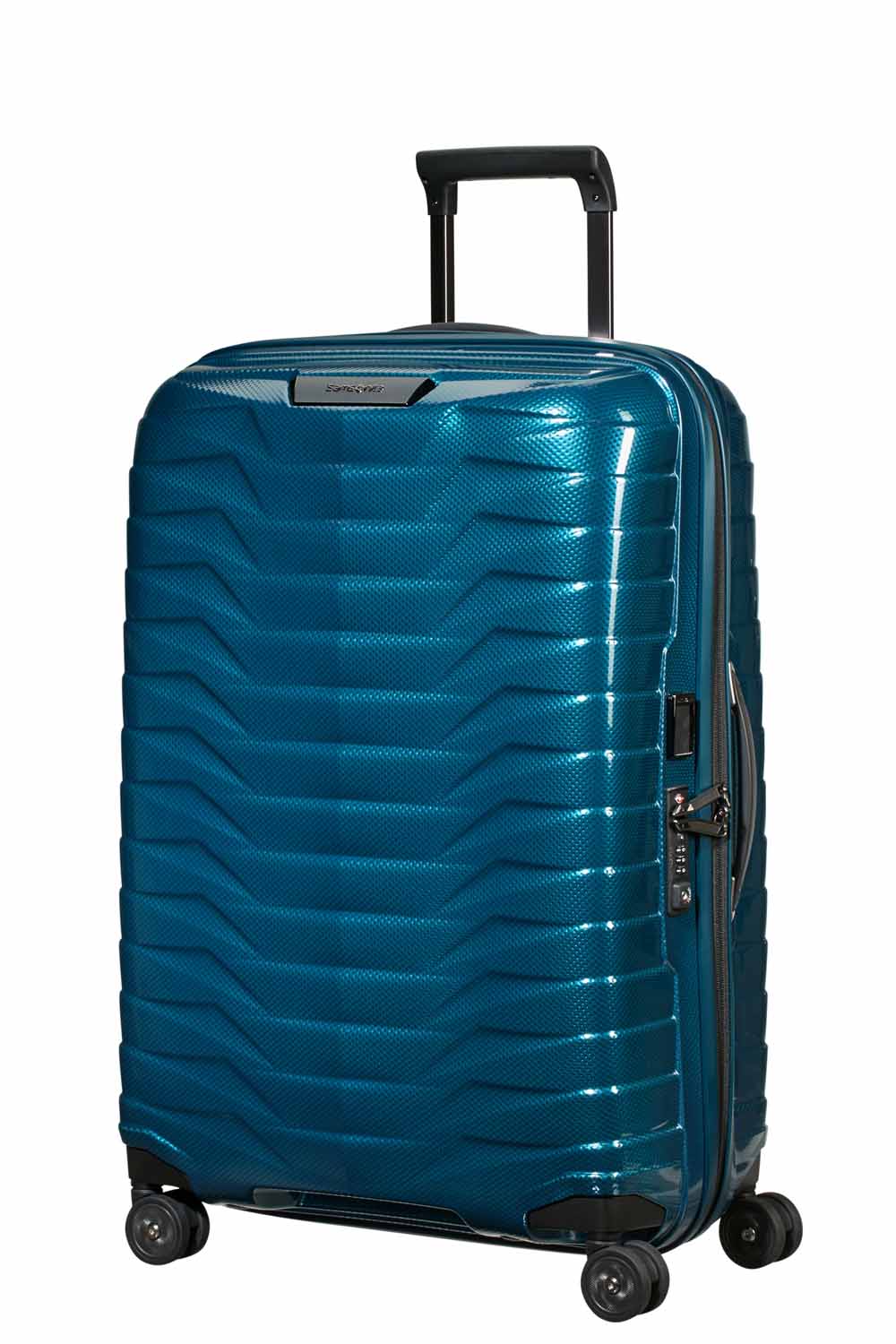 Samsonite Proxis Trolley mit 4 Rollen 69cm + GRATIS HOTELGUTSCHEIN Petrol Blue Samsonite Proxis Trolley mit 4 Rollen 69cm + GRATIS HOTELGUTSCHEIN Petrol Blue