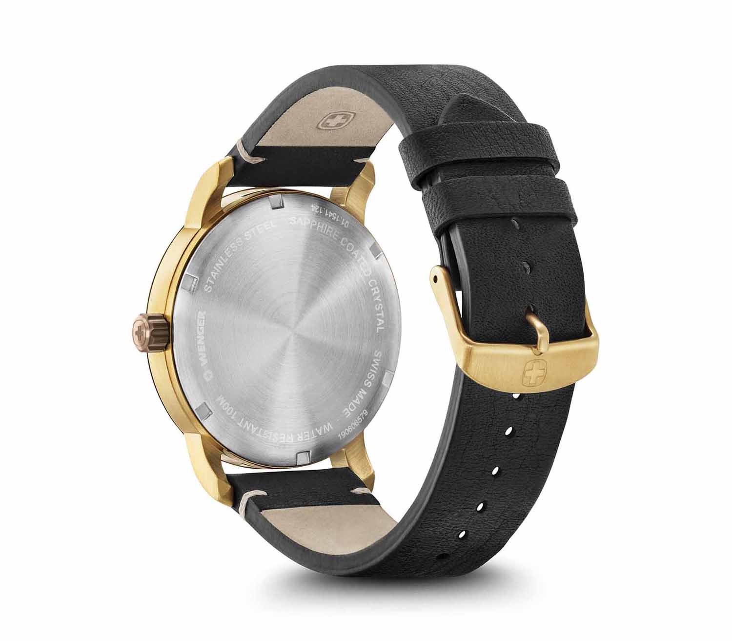 Wenger Attitude 42mm Sportuhr creme (beige), gold, schwarz Wenger Attitude 42mm Sportuhr creme (beige), gold, schwarz
