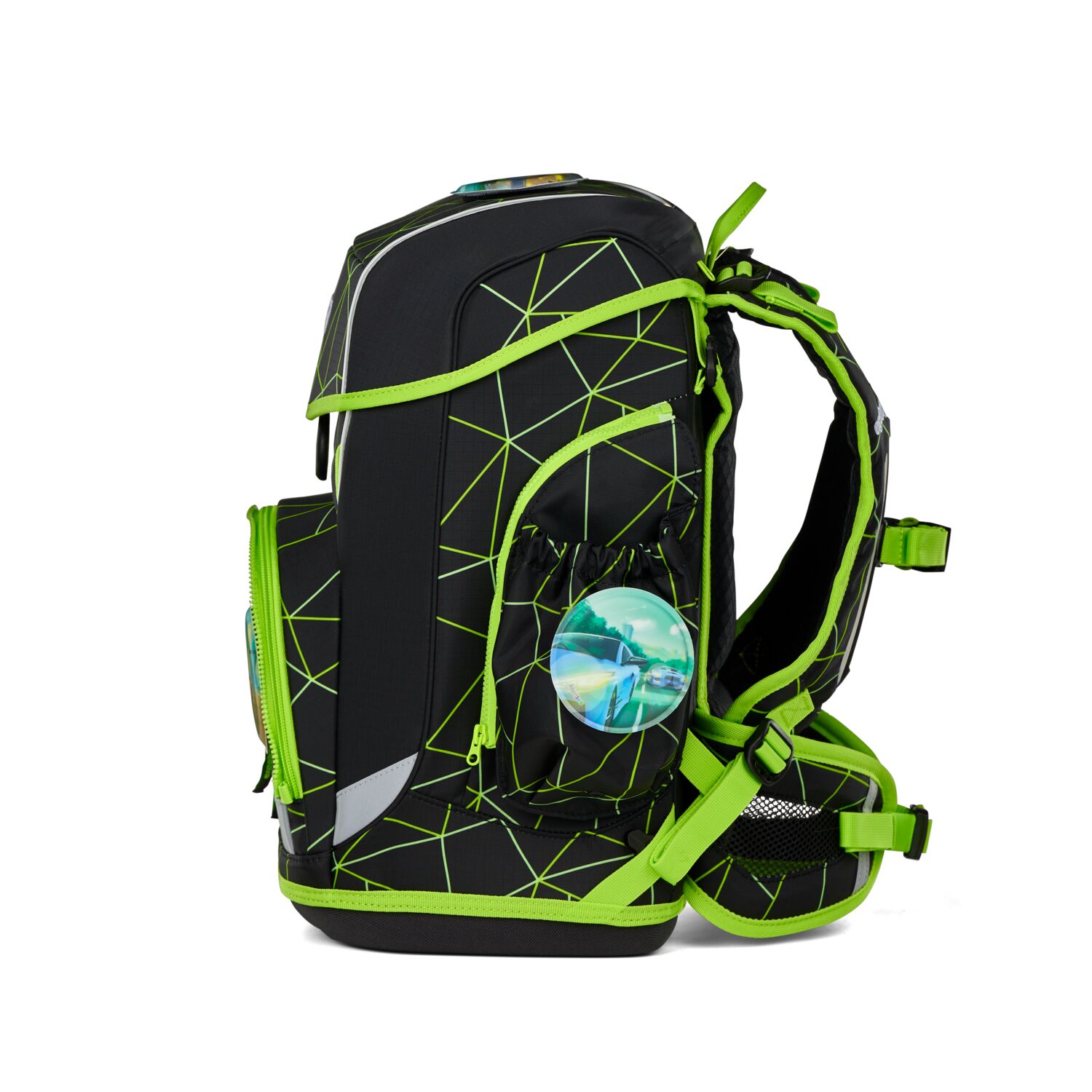 ergobag cubo light LUMI Edition Schulranzen Set 6-teilig 2025 CyBär Race