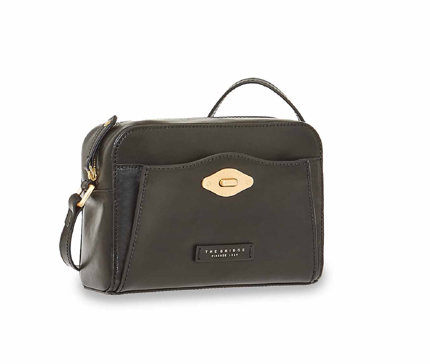 The Bridge Barbara Kameratasche Schwarz/Gold The Bridge Barbara Kameratasche Schwarz/Gold