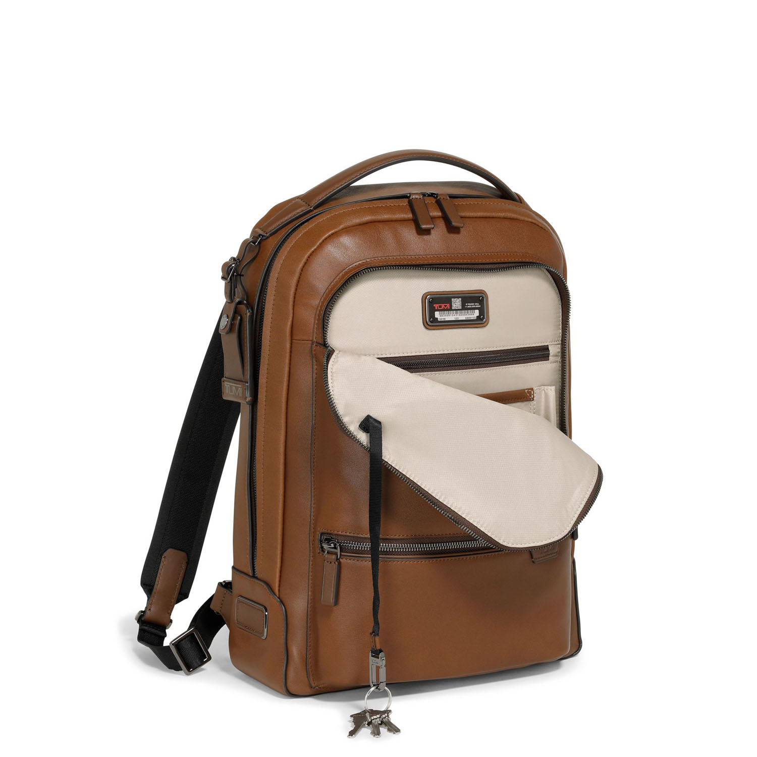 Tumi Harrison Bradner Leder-Rucksack mit Laptopfach 14" + GRATIS HOTELGUTSCHEIN Cognac Tumi Harrison Bradner Leder-Rucksack mit Laptopfach 14" + GRATIS HOTELGUTSCHEIN Cognac