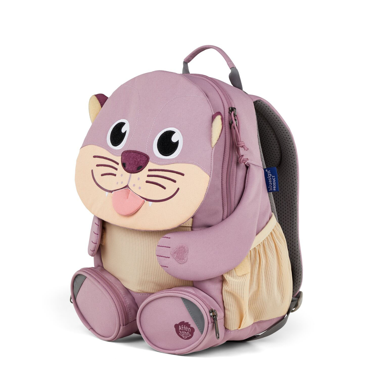 Affenzahn Großer Freund Otter -Kindergartenrucksack Braun, Taupe