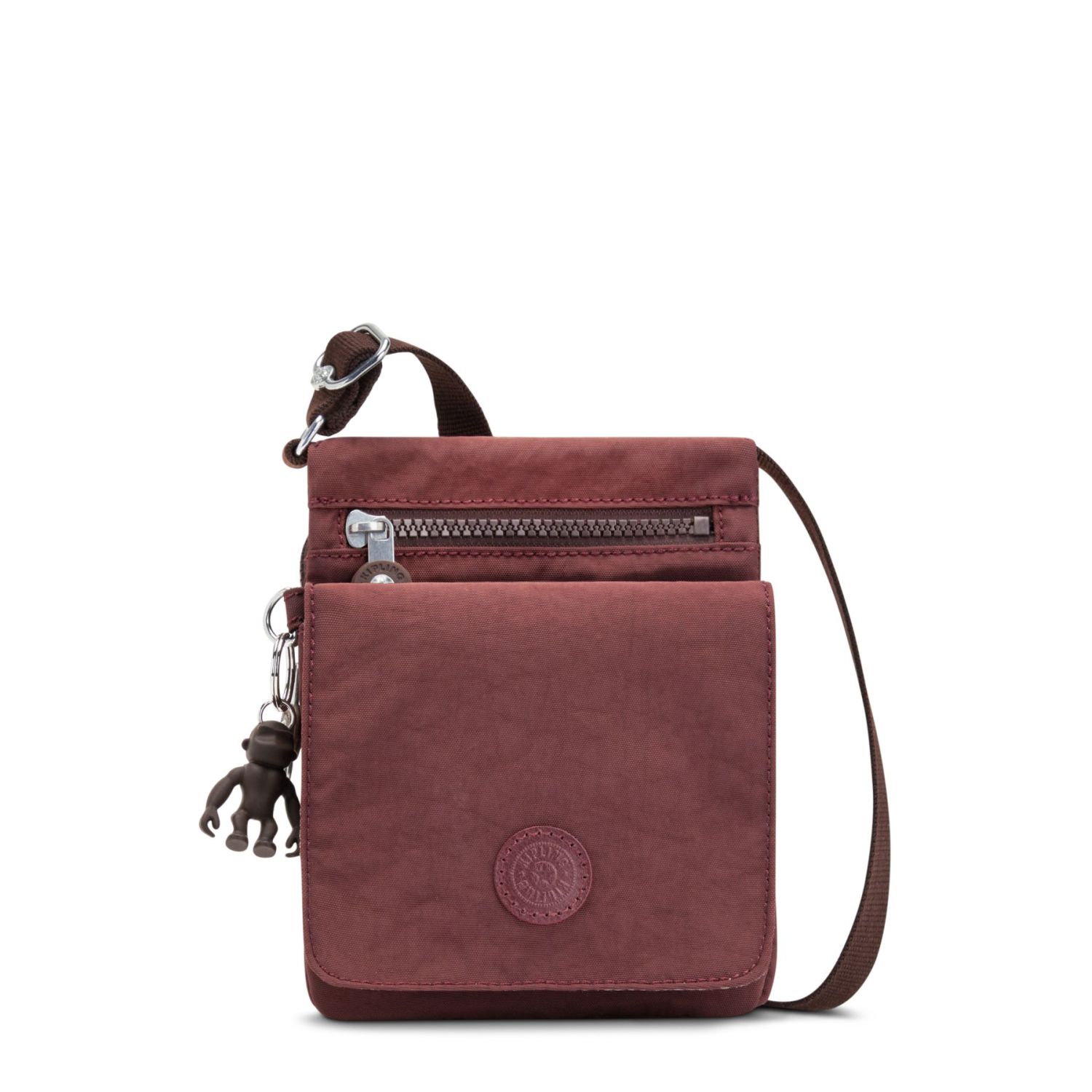 Kipling NEW ELDORADO kleine Umhängetasche Mahogany