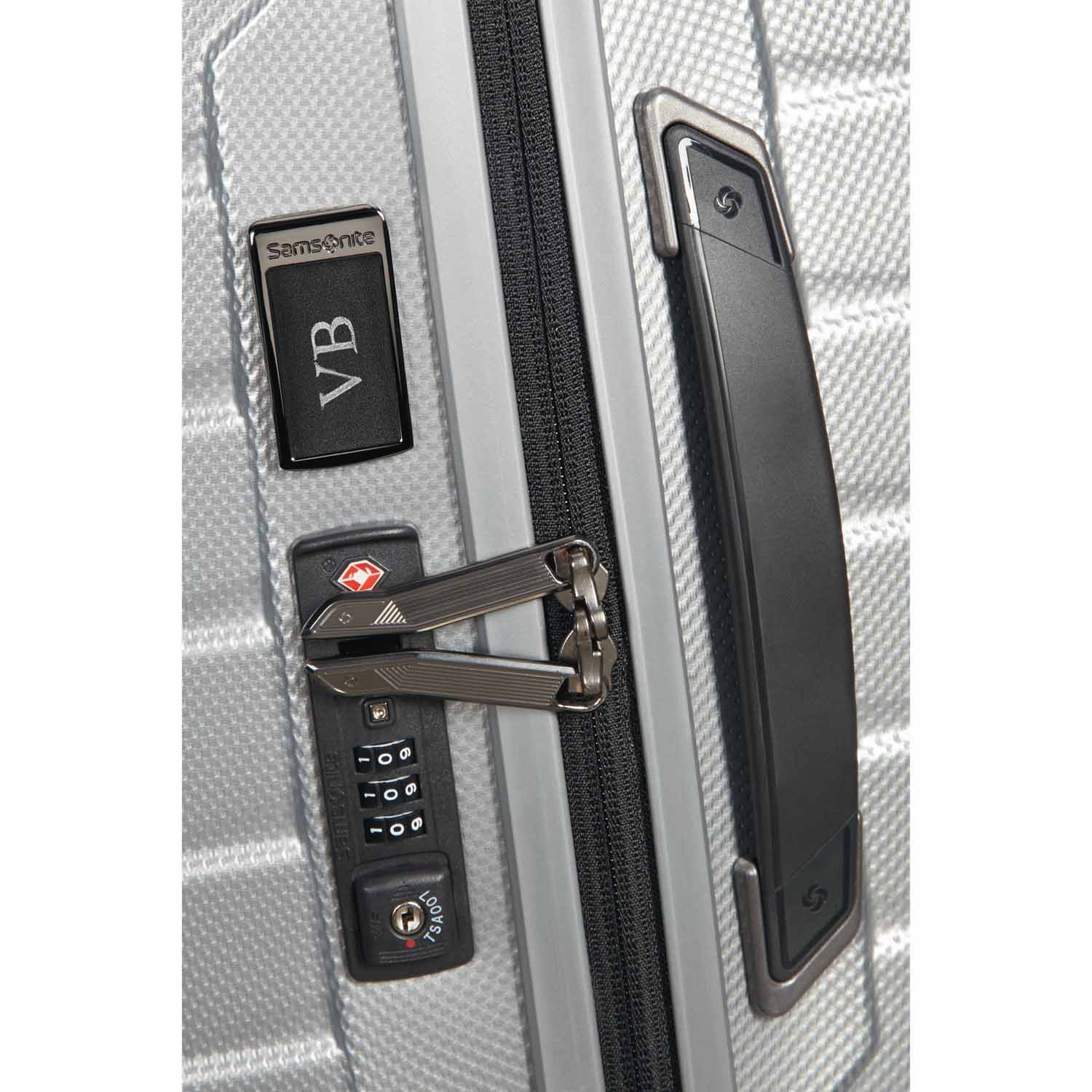 Samsonite Proxis Trolley mit 4 Rollen 69cm + GRATIS HOTELGUTSCHEIN Silber