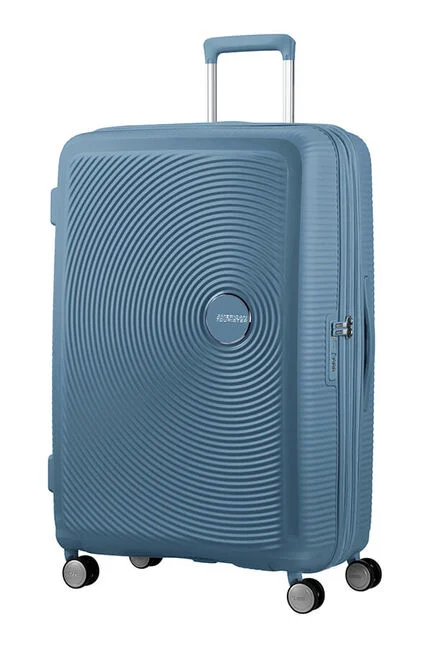 American Tourister Soundbox 4-Rollen-Trolley L 77cm, erweiterbar Stone Blue American Tourister Soundbox 4-Rollen-Trolley L 77cm, erweiterbar Stone Blue