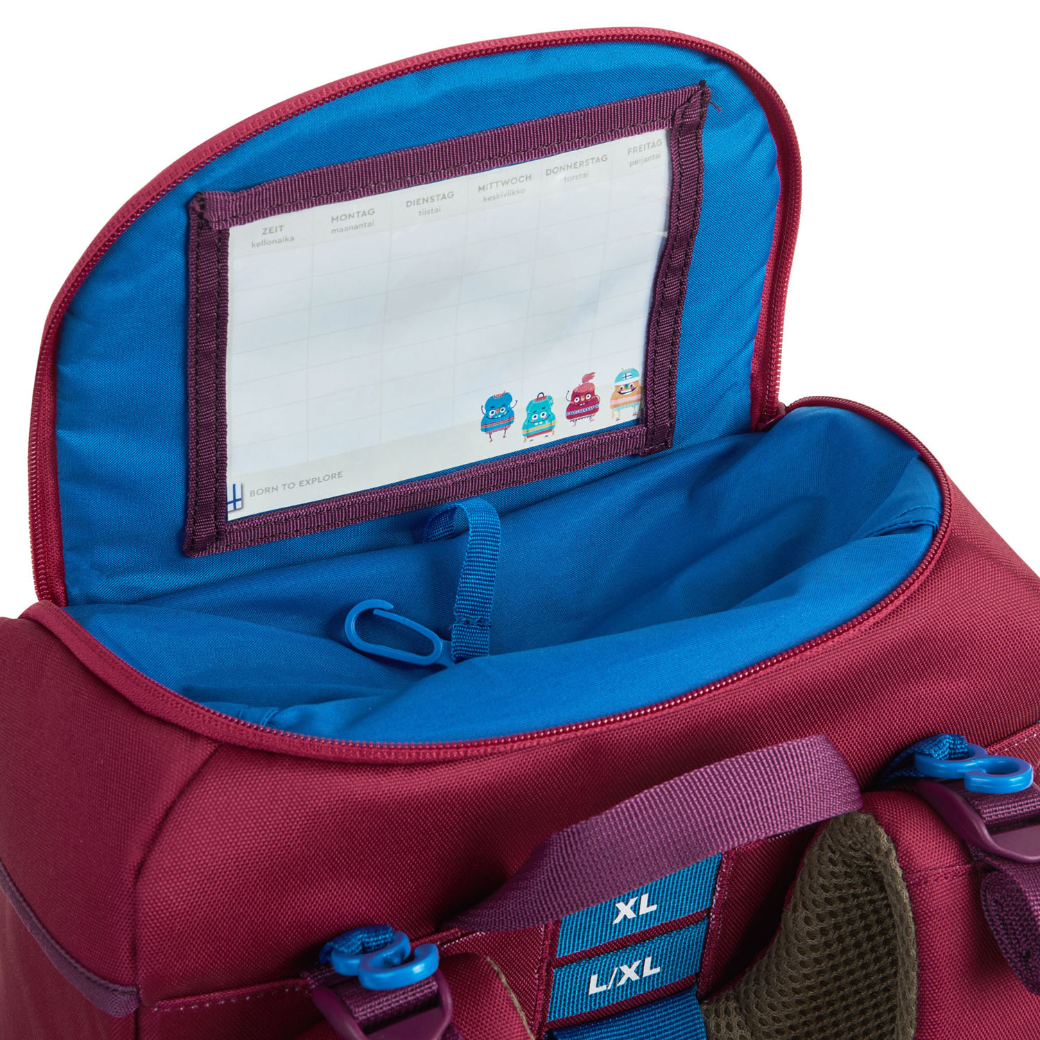 Finkid Buddy EKO SMART Schulranzen wild berry/purple