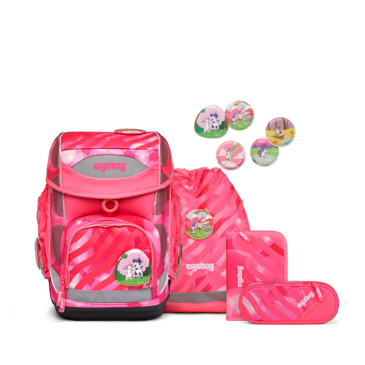 ergobag cubo Neo Edition 2023 Schulrucksack-Set, 5-tlg.