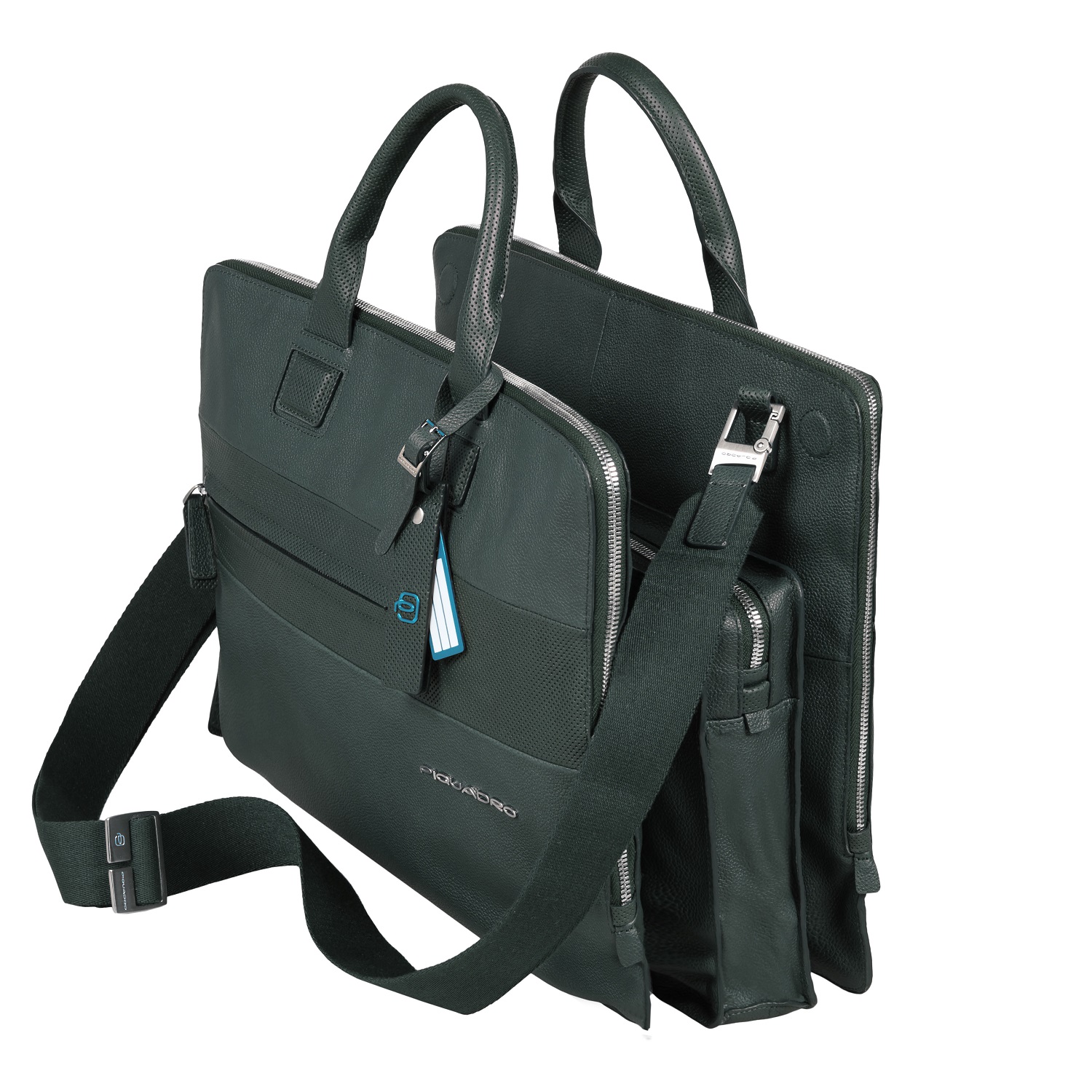 Piquadro Laszlo Doppelgriff-Laptoptasche mit drei Einsteckfächern black Piquadro Laszlo Doppelgriff-Laptoptasche mit drei Einsteckfächern black