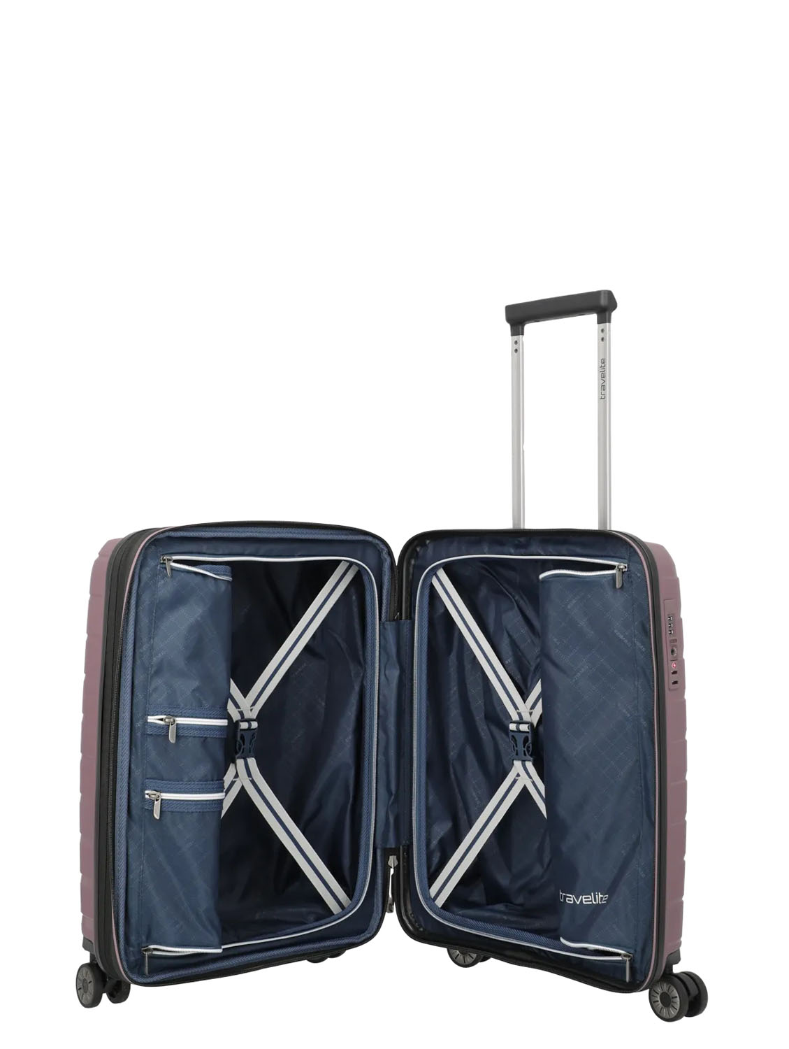 Travelite Air Base Trolley S 4-Rollen, erweiterbar Flieder