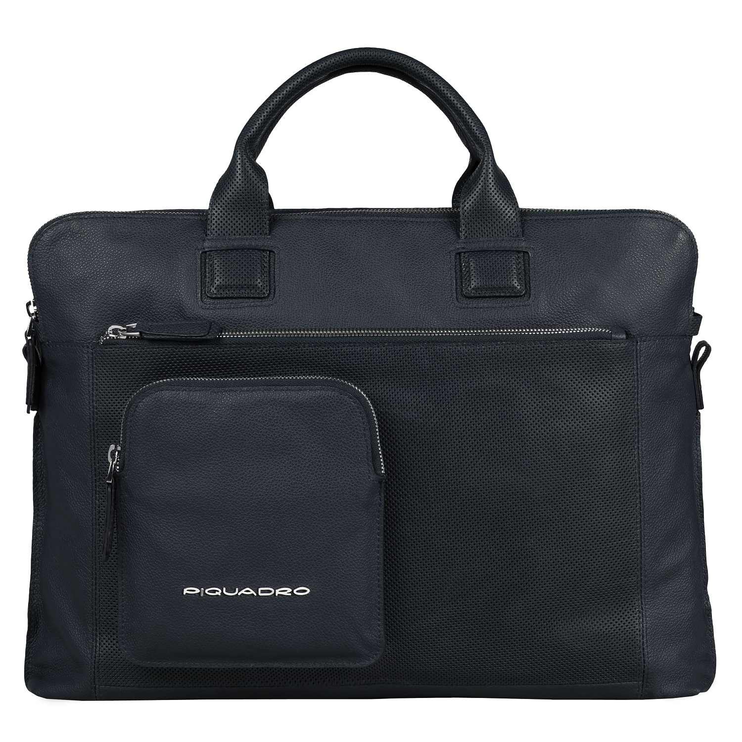 Piquadro Laszlo Doppelgriff-Laptoptasche mit 15" Laptopfach