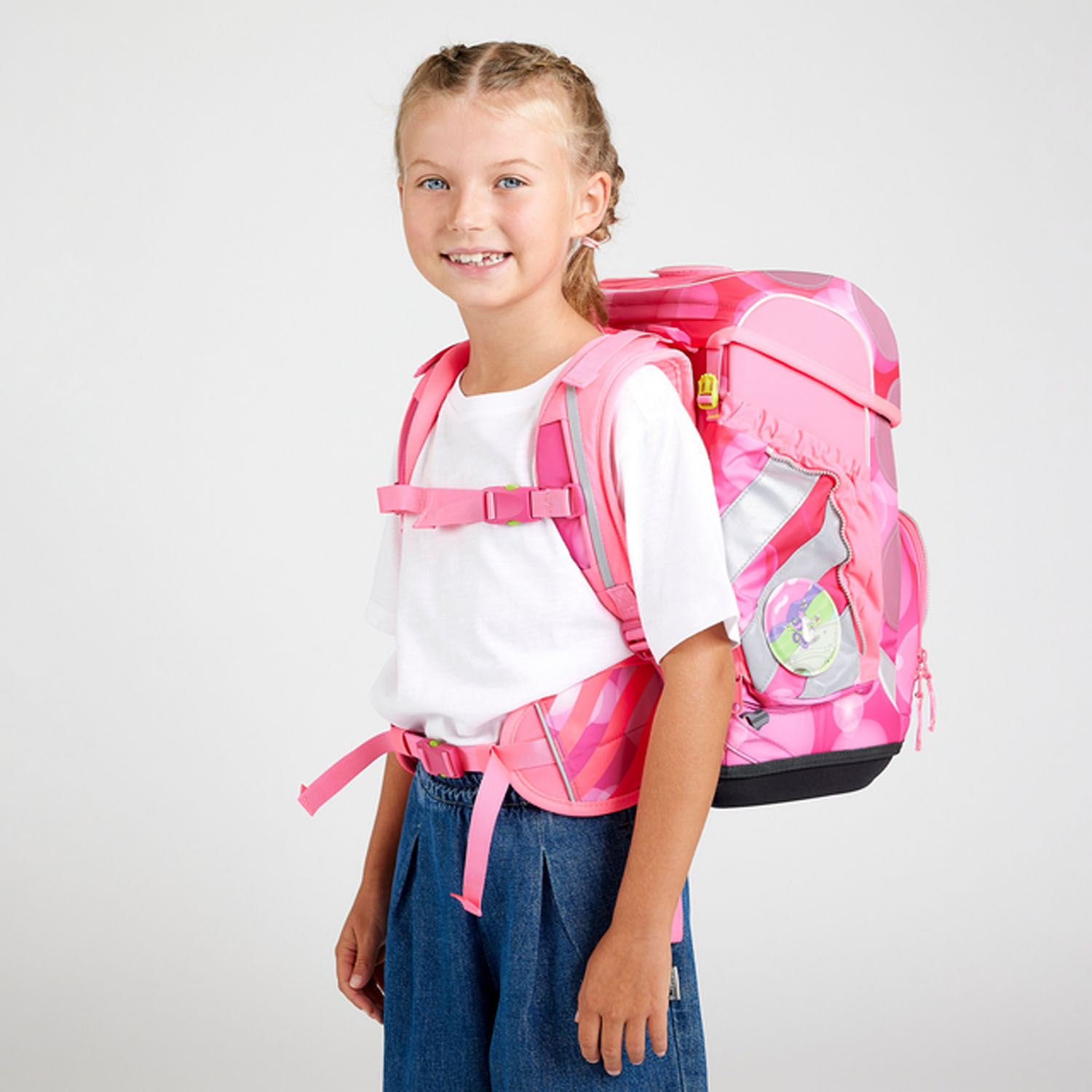 ergobag cubo NEO Edition 5-teiliges Schulrucksack-Set 2024 KuntBärbuntes Einhorn