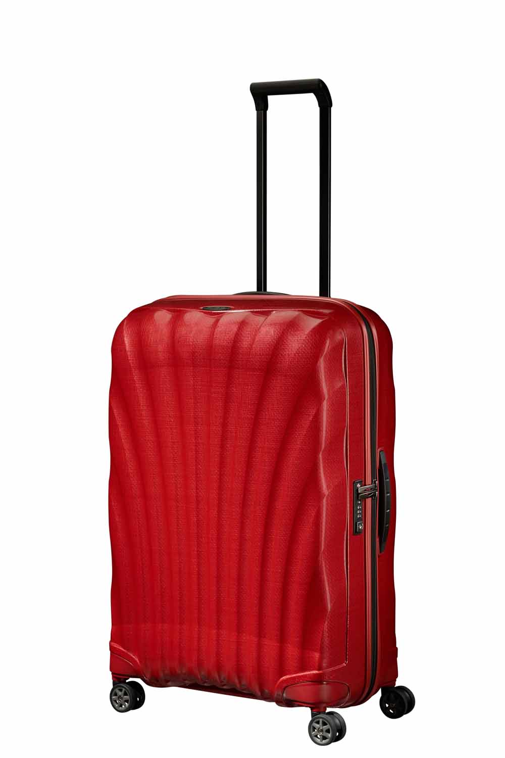 Samsonite C-Lite Trolley mit 4 Rollen 75cm + GRATIS HOTELGUTSCHEIN Chili Red