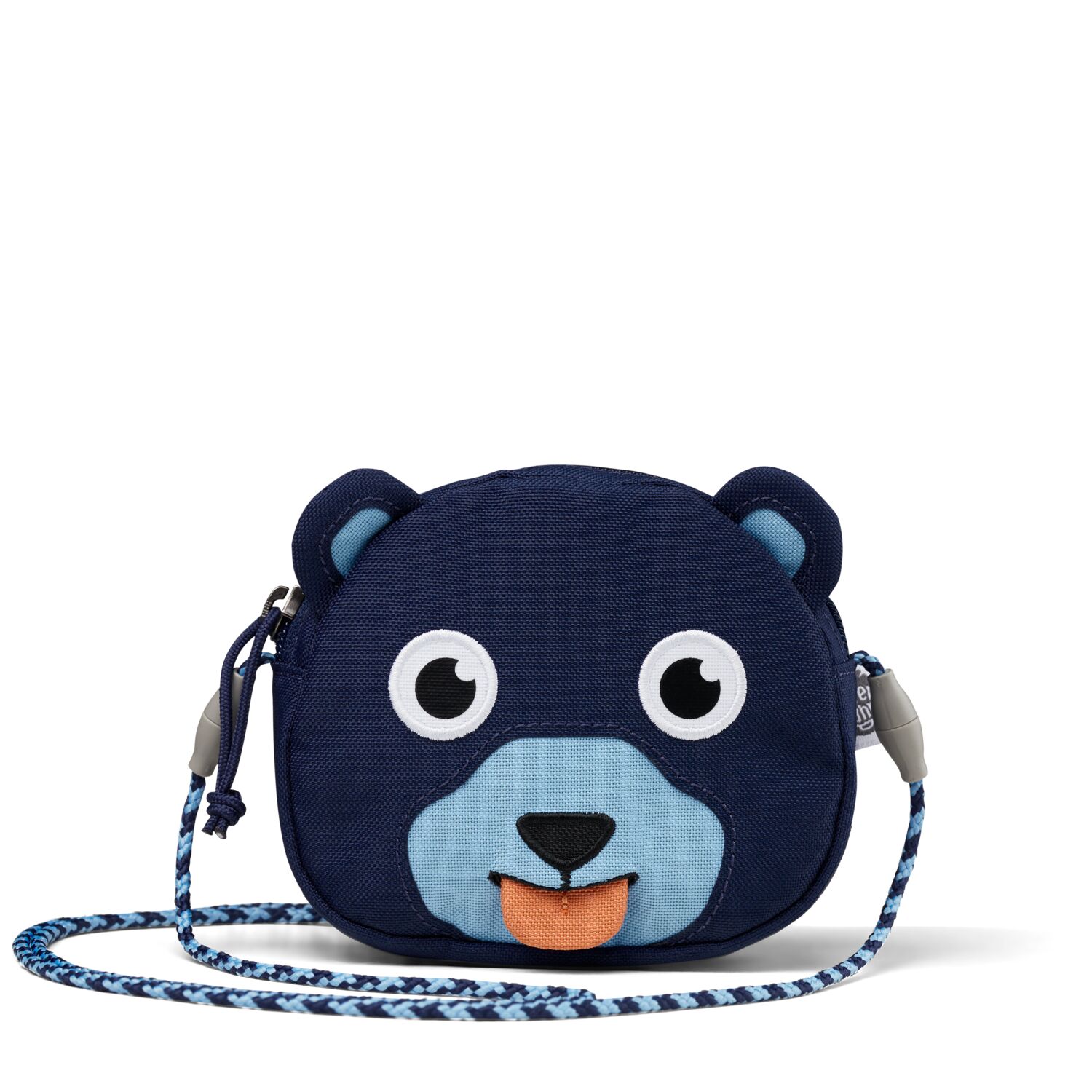 Affenzahn kleine Tasche Kinderportemonnaie Bär Dunkelblau, Hellblau