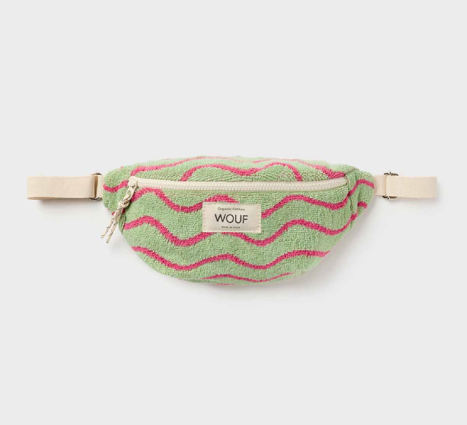 Wouf Terry Towel Waist Bag Wavy Wouf Terry Towel Waist Bag Wavy