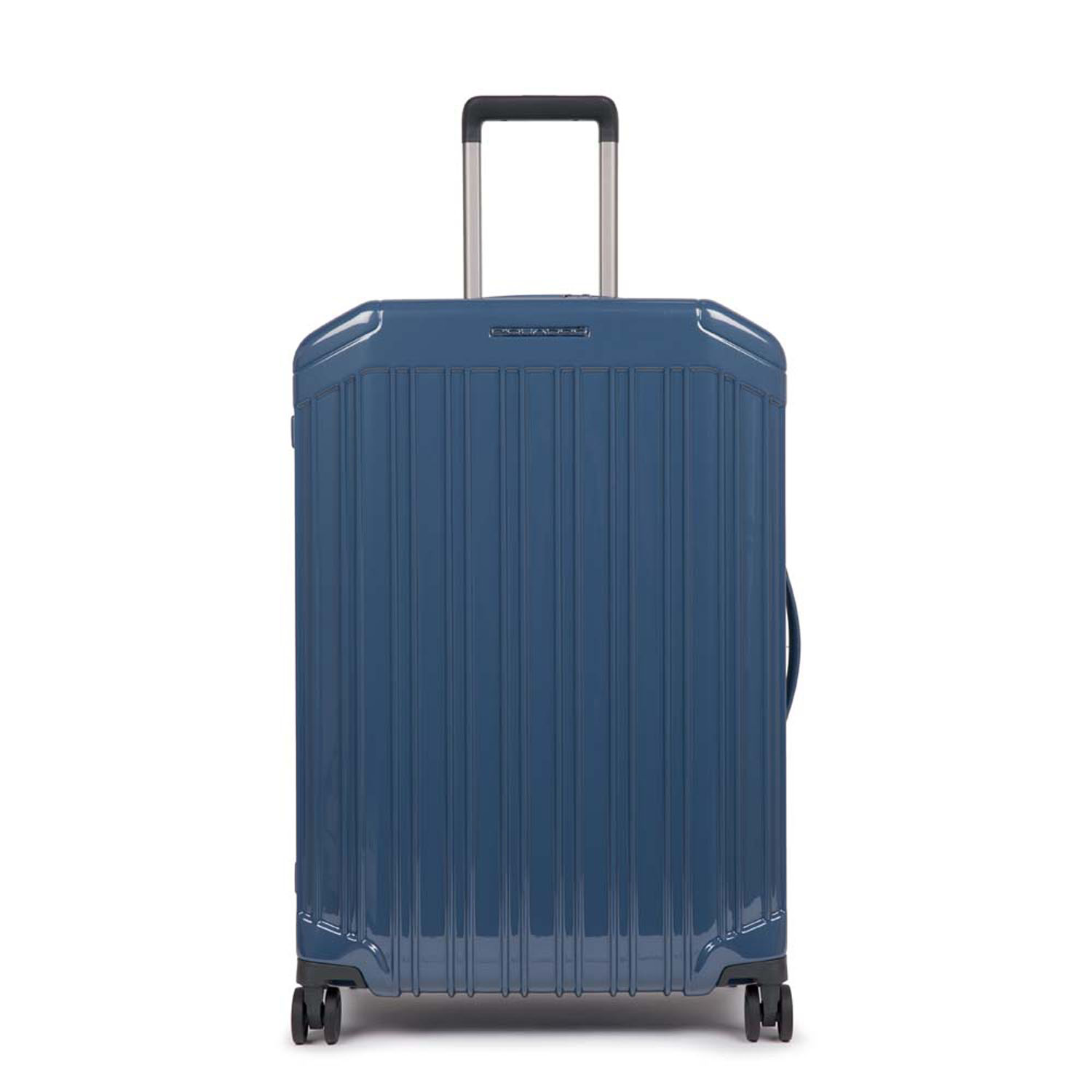 Piquadro PQ-Light Mittelgroßer Hartschalentrolley 4-Rollen kobaltblau