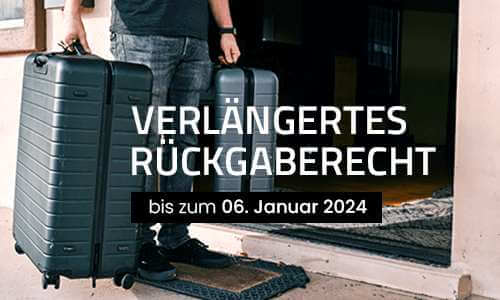 25 Prozent Rabatt Verlängertes Rückgaberecht bei Koffer.de