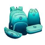 CoolPack Pick 17" 4tlg.Set Rucksack Blue Lagoon jetzt online kaufen