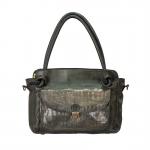 Desiderius Mons Sabilla Rindsleder Handtasche Dark Olive jetzt online kaufen
