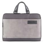 Piquadro Ade Laptoptasche 15,6" aus recyceltem Stoff, mit iPad®-Fach grau jetzt online kaufen