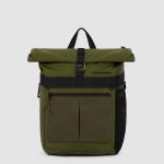 Piquadro Arne Bike Rolltop-Rucksack 15,6" Laptopfach und mit LED-Licht Militärgrün jetzt online kaufen