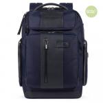 Piquadro BagMotic Rucksack mit Reißverschlusstasche oben 15,6" Blau jetzt online kaufen