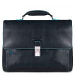 Piquadro Blue Square Erweiterbare Laptoptasche 15" mit Tabletfach Nachtblau jetzt online kaufen