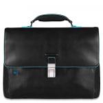 Piquadro Blue Square Erweiterbare Laptoptasche 15" mit Tabletfach Schwarz jetzt online kaufen