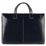 Piquadro Blue Square Schmale, erweiterbare Laptoptasche 15.6" mit Tabletfach Nachtblau jetzt online kaufen