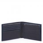 Piquadro Blue Square Special Herrenbrieftasche mit Klapp-Ausweisfenster Nachtblau jetzt online kaufen