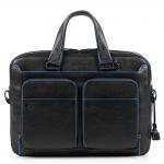 Piquadro Blue Square Special Kurzgrifflaptoptasche 14" schwarz jetzt online kaufen