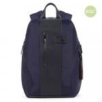 Piquadro Brief 2 Laptoprucksack 14" aus rezykliertem Stoff mit iPad®-Fa Blau jetzt online kaufen