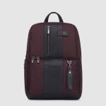 Piquadro Brief 2 Laptoprucksack aus rezykliertem Stoff für 14" Notebook wengè jetzt online kaufen