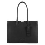 Piquadro Gea Große Damenlaptoptasche mit Anti-Stoss Schutz schwarz jetzt online kaufen